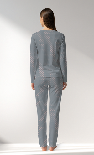 Woman Supreme Polka Pyjama Set - A-ROTASYON (GRI ZEMIN) - Image 4