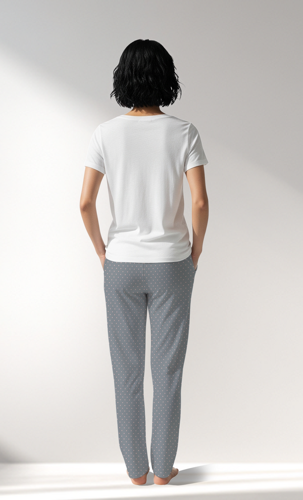 Woman Supreme Polka Pyjama Separate - A-ROTASYON (GRI ZEMIN) - Image 3