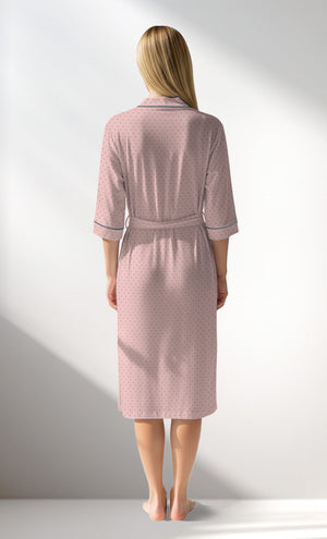 Woman Supreme Polka Dressing Gown - B-ROTASYON (PEMBE ZEMIN) - Image 6
