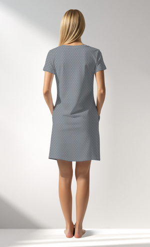 Woman Supreme Polka Pocket Detail Tunic - A-ROTASYON (GRI ZEMIN) - Image 3