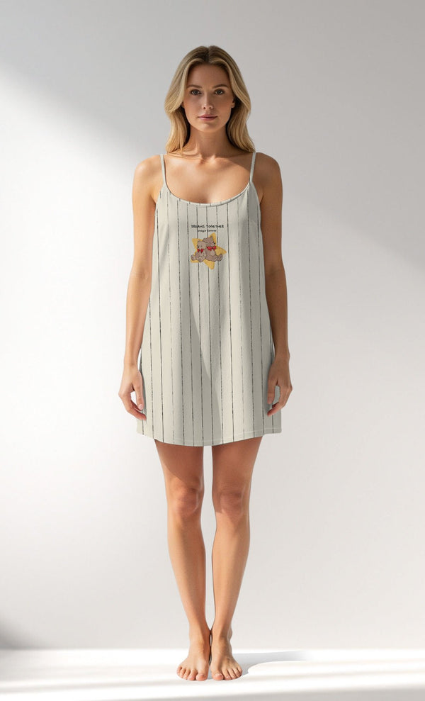 Woman Supreme Bear Thin Strap Tunic - VienettaROTASYON