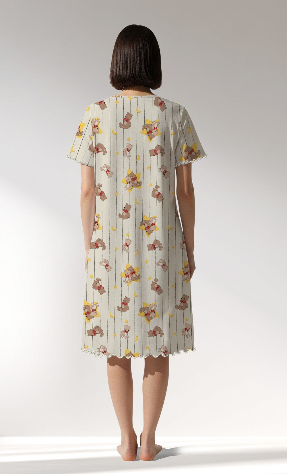 Woman Supreme Bear Short Sleeve Tunic - VienettaROTASYON