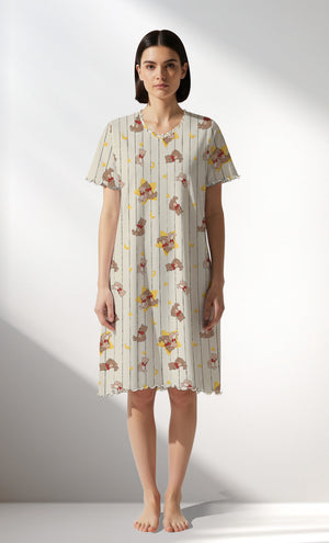 Woman Supreme Bear Short Sleeve Tunic - ROTASYON - Image 1