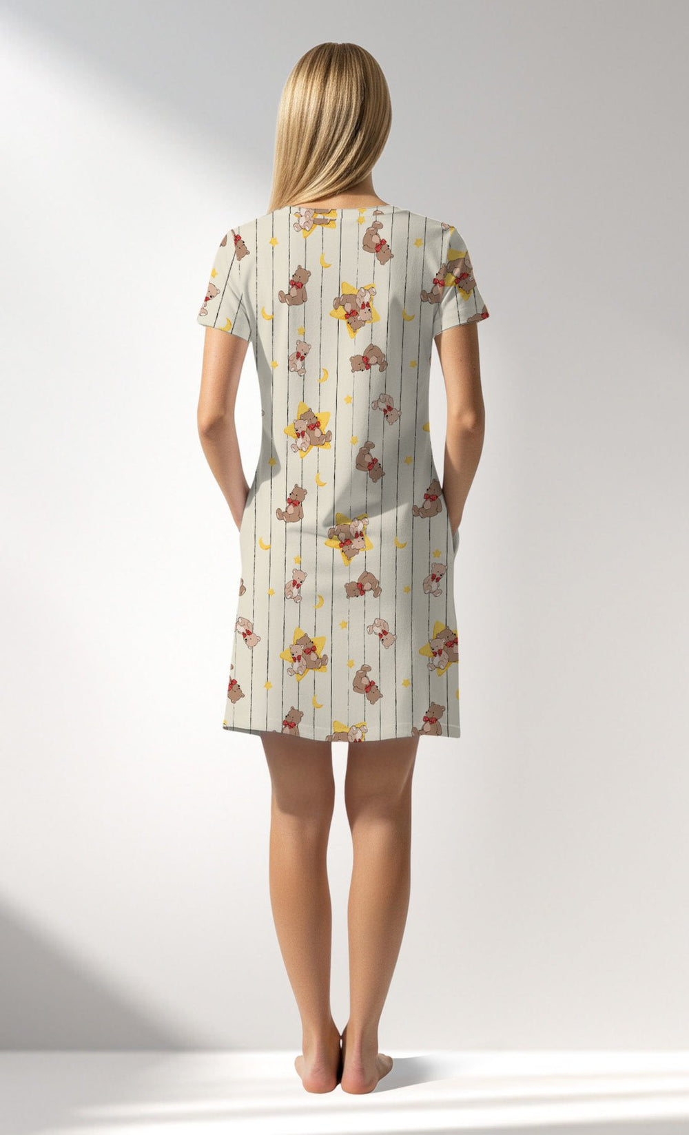 Woman Supreme Bear Pocket Detail Tunic - VienettaROTASYON