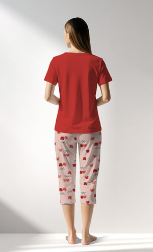 Woman Supreme Cherrybear Capri Set - B-18-1555 - Image 6