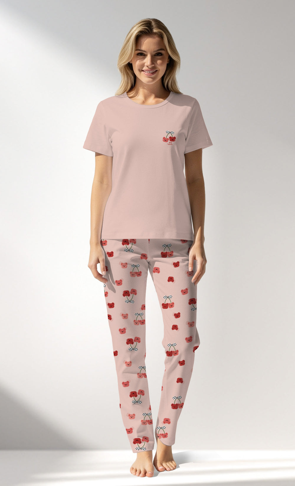 Woman Supreme Cherrybear Pyjama Set - A-13-1404 - Image 1