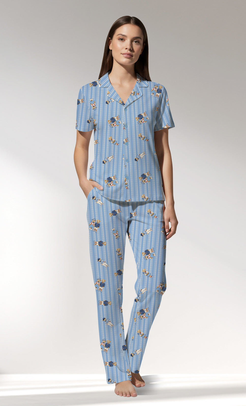 Woman Supreme Bearly Buttoned Pyjama Set - Image 1