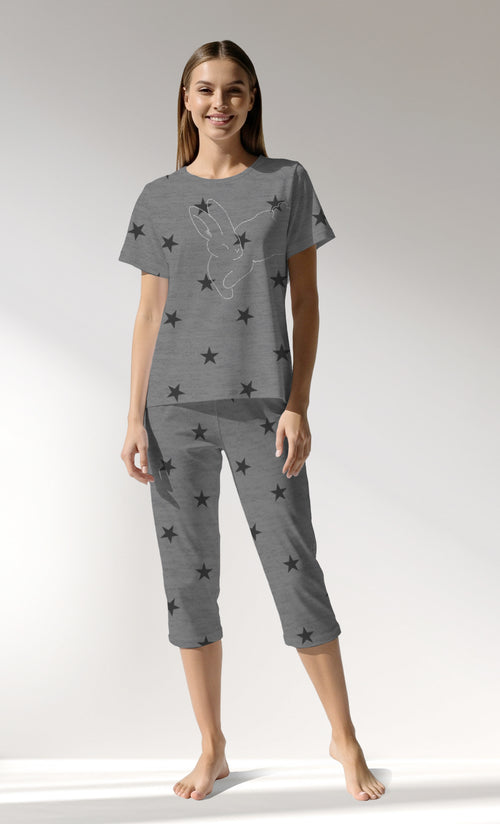 Woman Supreme Supernova Capri Set - A-ROTASYON (GRI ZEMIN) - Image 1