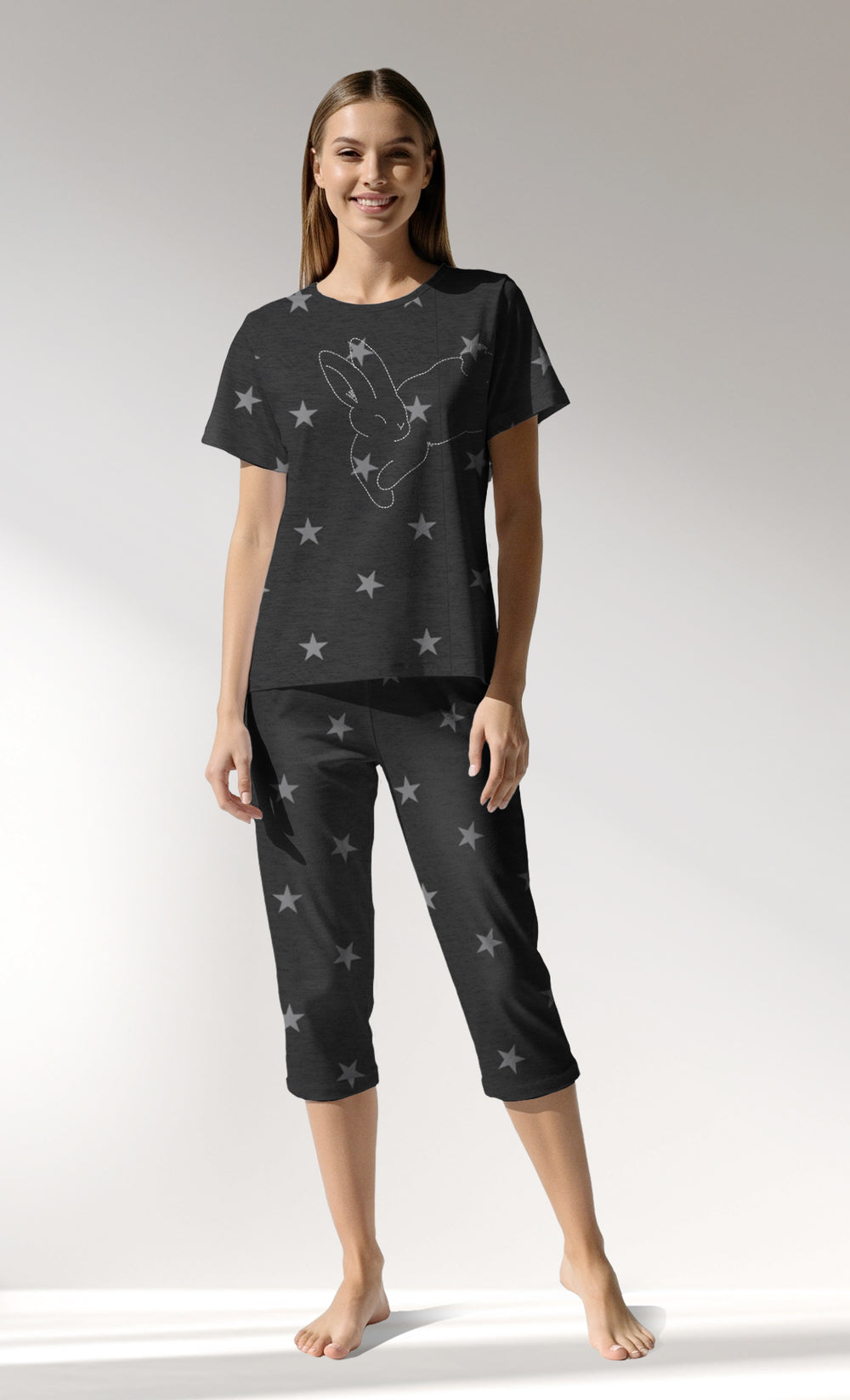 Woman Supreme Supernova Capri Set - A-ROTASYON (GRI ZEMIN) - Image 1
