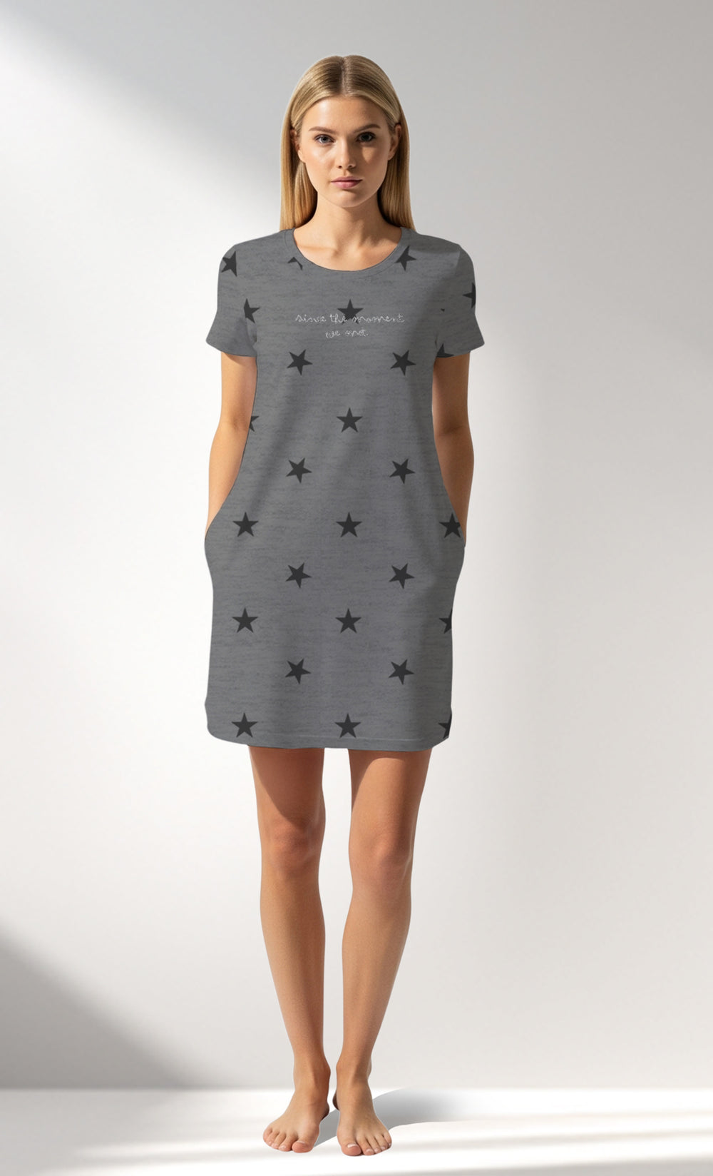 Woman Supreme Supernova Pocket Detail Tunic - A-ROTASYON (GRI ZEMIN) - Image 1