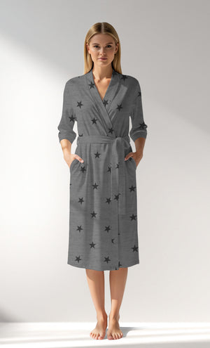 Woman Supreme Supernova Dressing Gown - A-ROTASYON (GRI ZEMIN) - Image 1