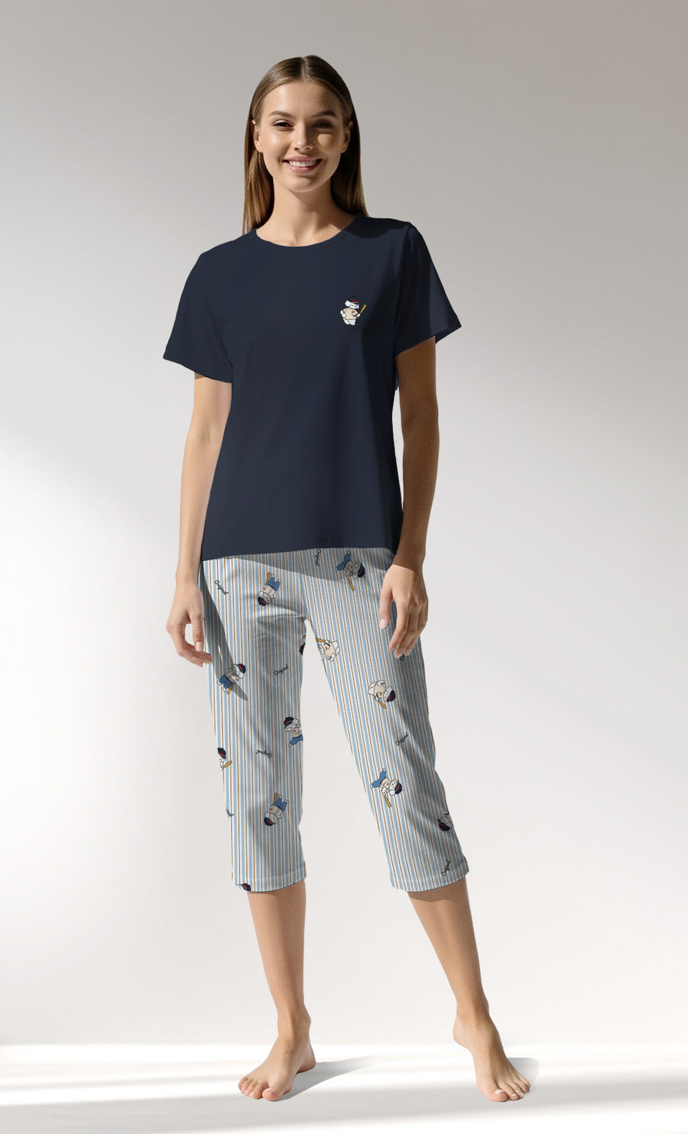 Woman Supreme Sleeclub Capri Set - A-13-4210 - Image 1