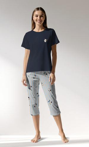 Woman Supreme Sleeclub Capri Set - B-19-3923 - Image 1