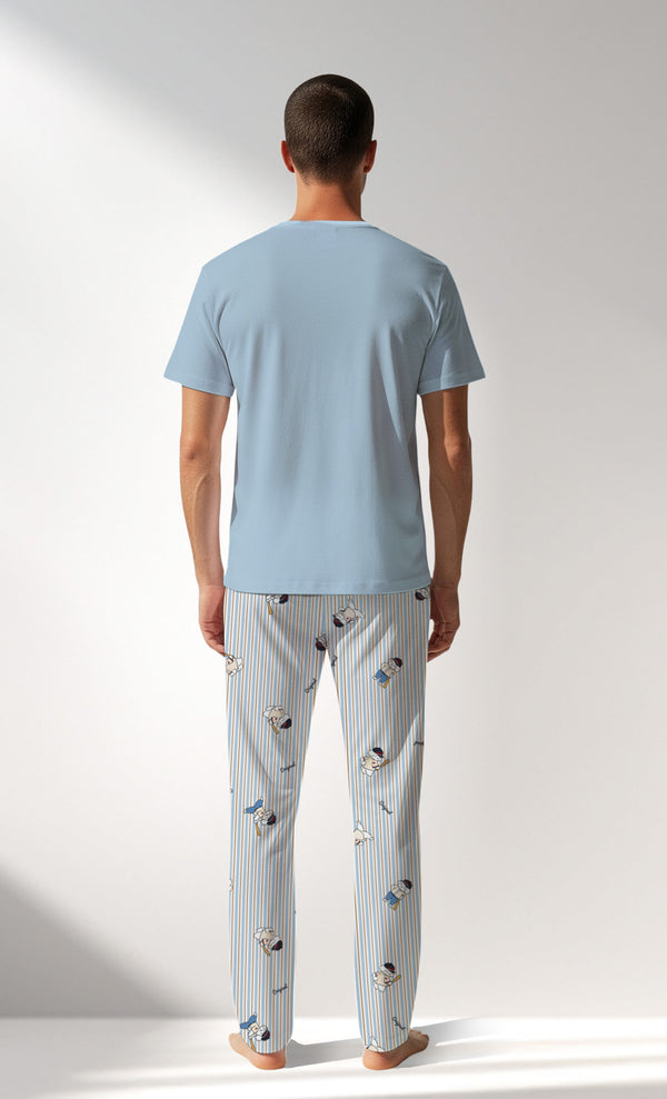 Man Supreme Baseballclub Pyjama Set - A-13-4210 - Image 3