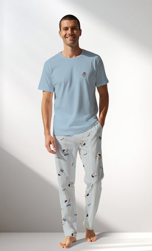 Man Supreme Baseballclub Pyjama Set - A-13-4210 - Image 1