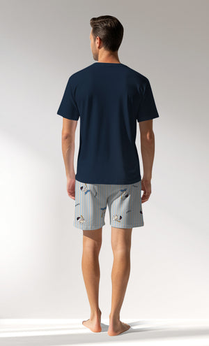 Man Supreme Baseballclub V Neck Short Set - B-19-3923 - Image 3