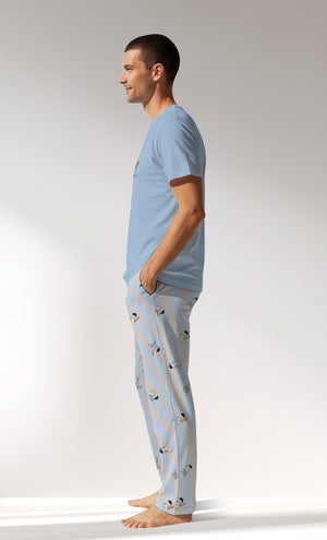 Man Supreme Gamenight Short Sleeve Pyjama Set - A-13-4210 - Image 2