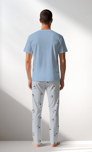 Man Supreme Gamenight Short Sleeve Pyjama Set - A-13-4210 - Image 3