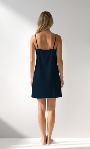 Woman Supreme Plaidwing Thin Strap Tunic - B-LACIVERT - Image 3