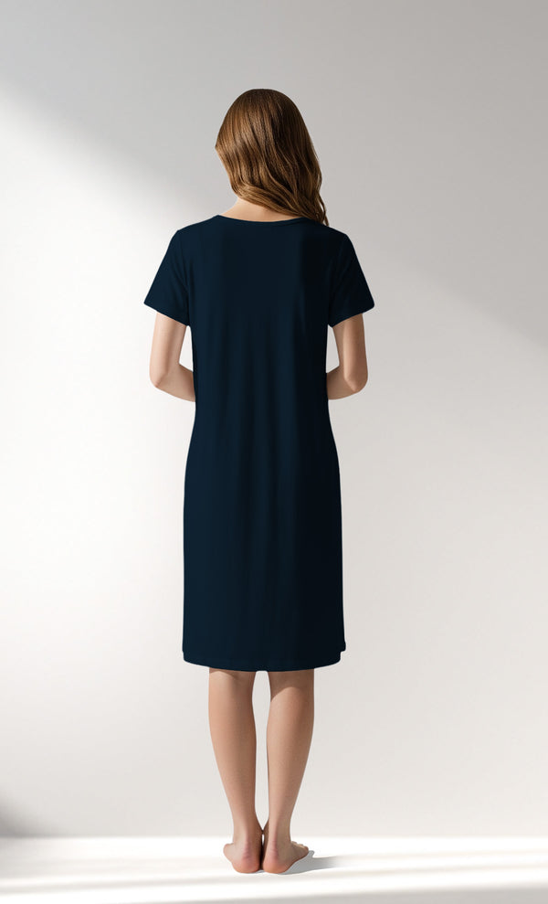 Woman Supreme Plaidwing Pregnant Tunic - B-LACIVERT - Image 3