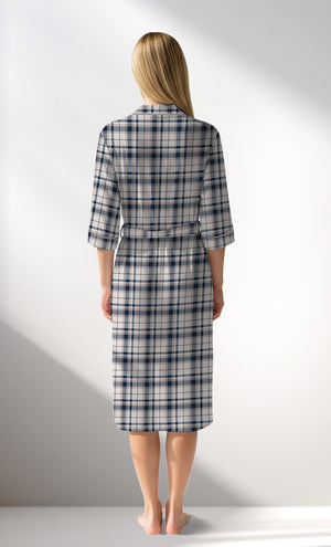 Woman Supreme Plaidwing Dressing Gown - ROTASYON - Image 3