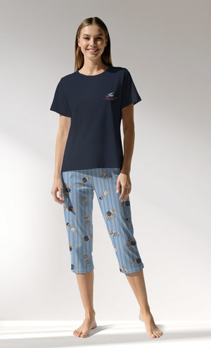 Woman Supreme Polobear Capri Set - B-19-3923 - Image 1