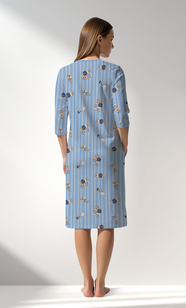 Woman Supreme Polobear Pocket Detail Home Dress - ROTASYON - Image 3