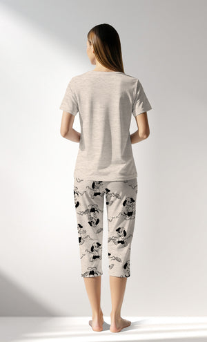 Woman Supreme Buddy Capri Set - BEJ MEL - Image 3