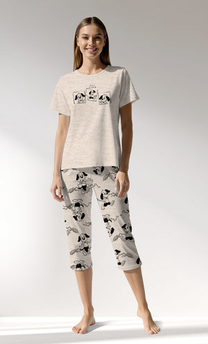 Woman Supreme Buddy Capri Set - BEJ MEL - Image 1