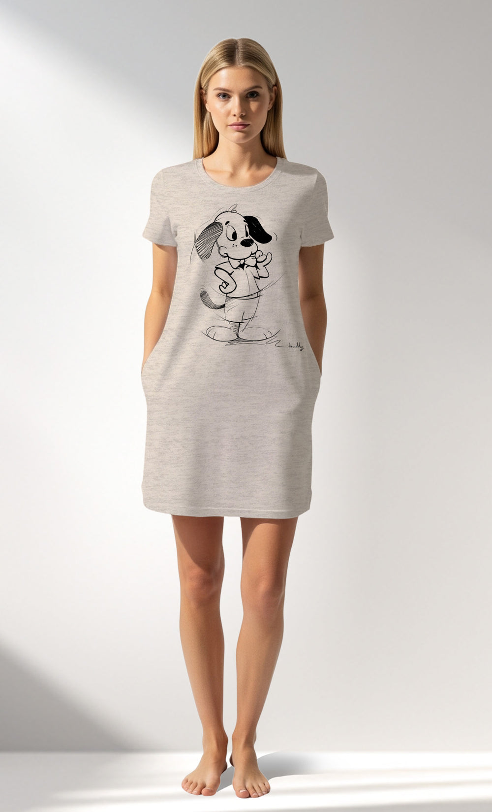 Woman Supreme Buddy Pocket Detail Tunic - BEJ MEL - Image 1