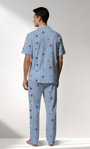 Man Supreme Bearly Buttoned Pyjama Set - ROTASYON - Image 3