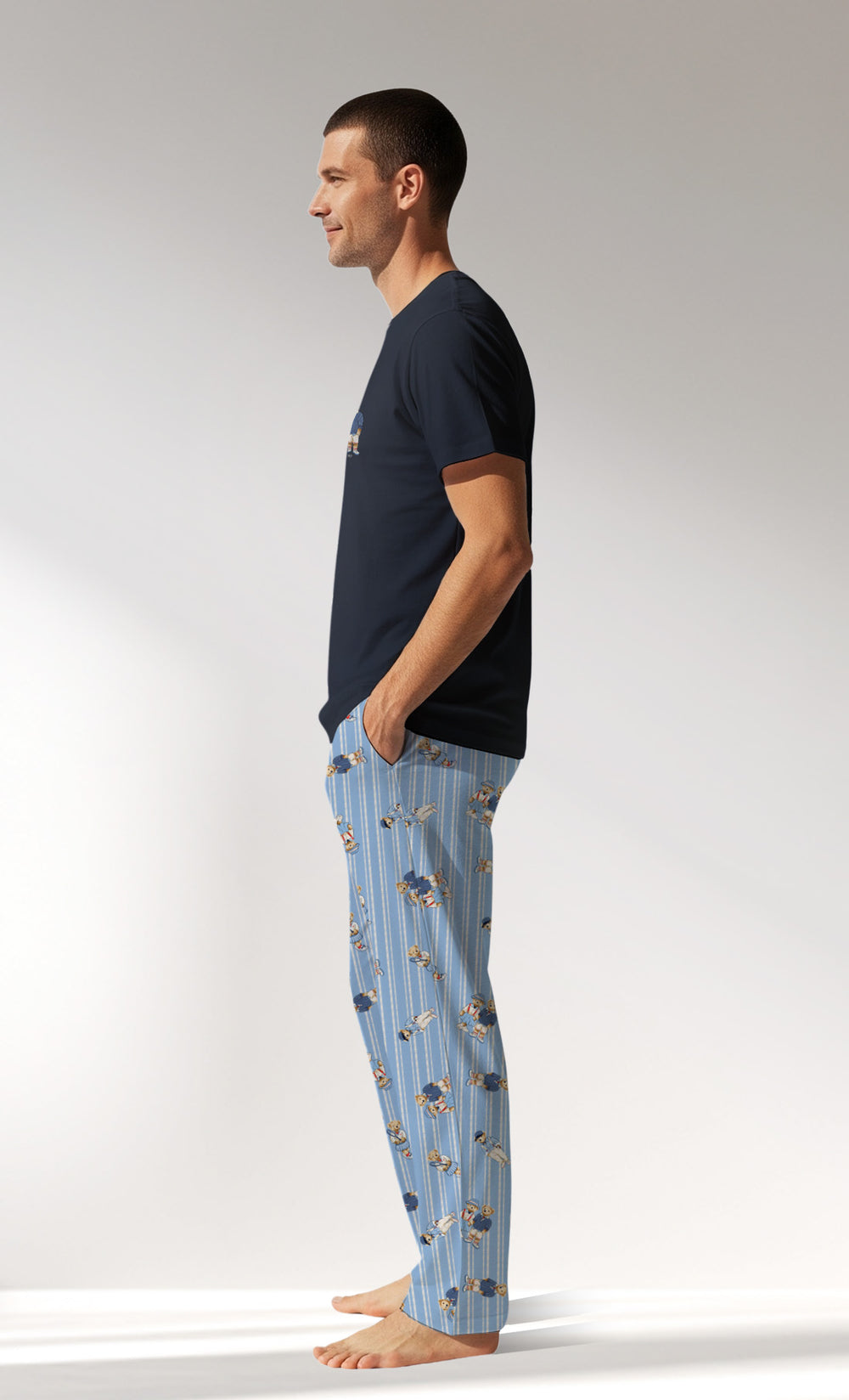 Man Supreme Bearly Pyjama Set - A-19-3923 - Image 1