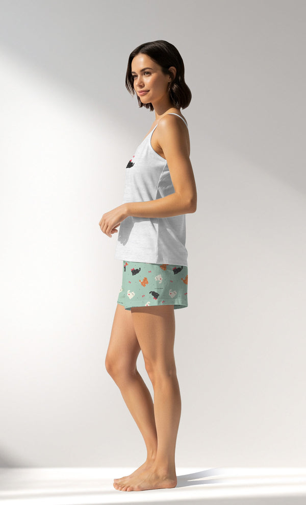 Woman Supreme Baliko Thin Strap Short Set - B-KAR MELANJ - Image 2