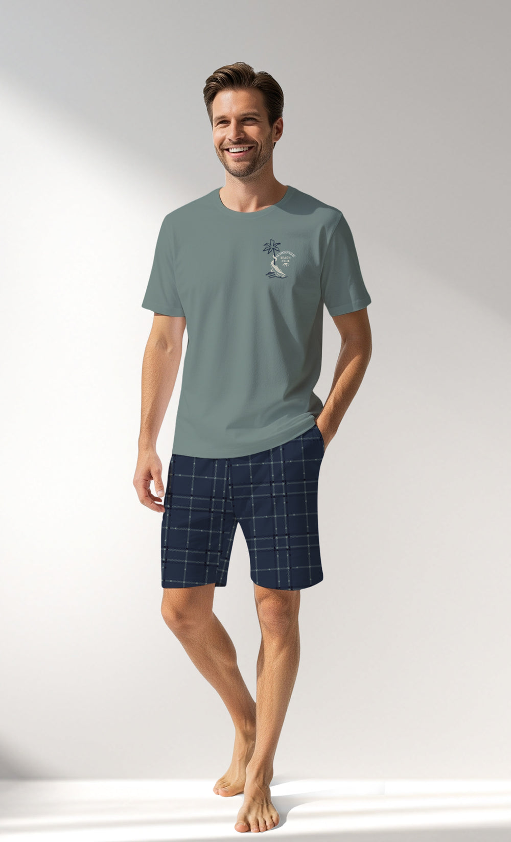 Man Supreme BeachClub Short Set - A-LACIVERT - Image 1