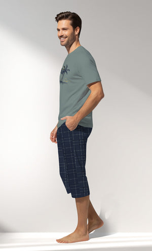 Man Supreme BeachClub Capri Set - B-YESIL - Image 2