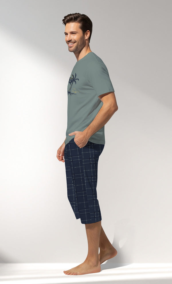 Man Supreme BeachClub Capri Set - B-YESIL - Image 2