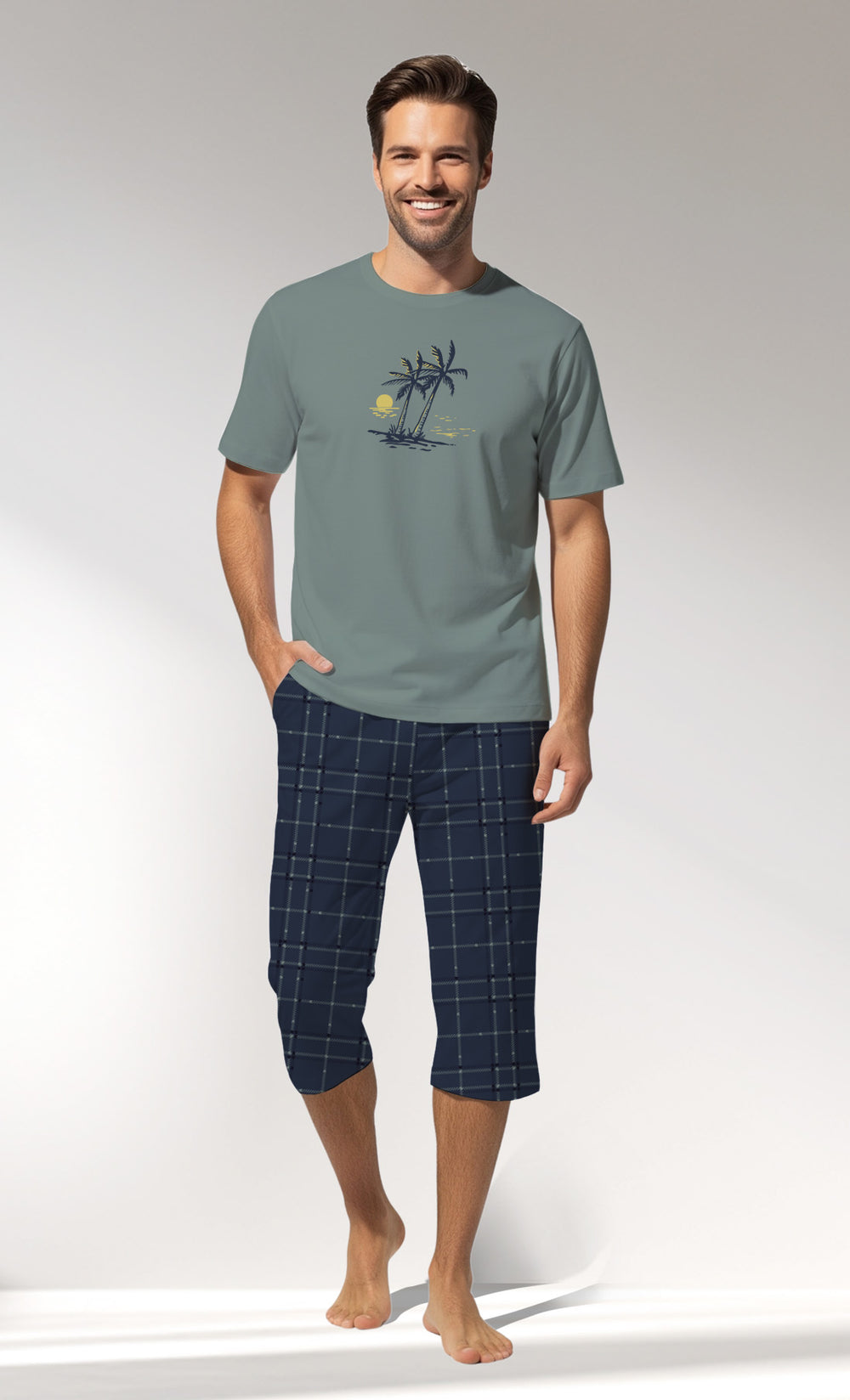 Man Supreme BeachClub Capri Set - A-LACIVERT - Image 1