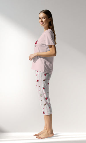 Woman Supreme CoffeTime Capri Set - PEMBE - Image 2