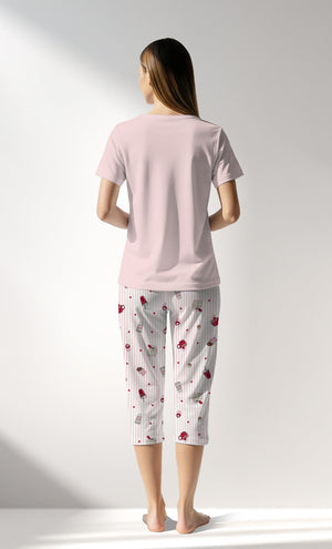 Woman Supreme CoffeTime Capri Set - PEMBE - Image 3