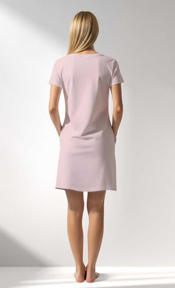 Woman Supreme CoffeTime Pocket Detail Tunic - PEMBE - Image 3
