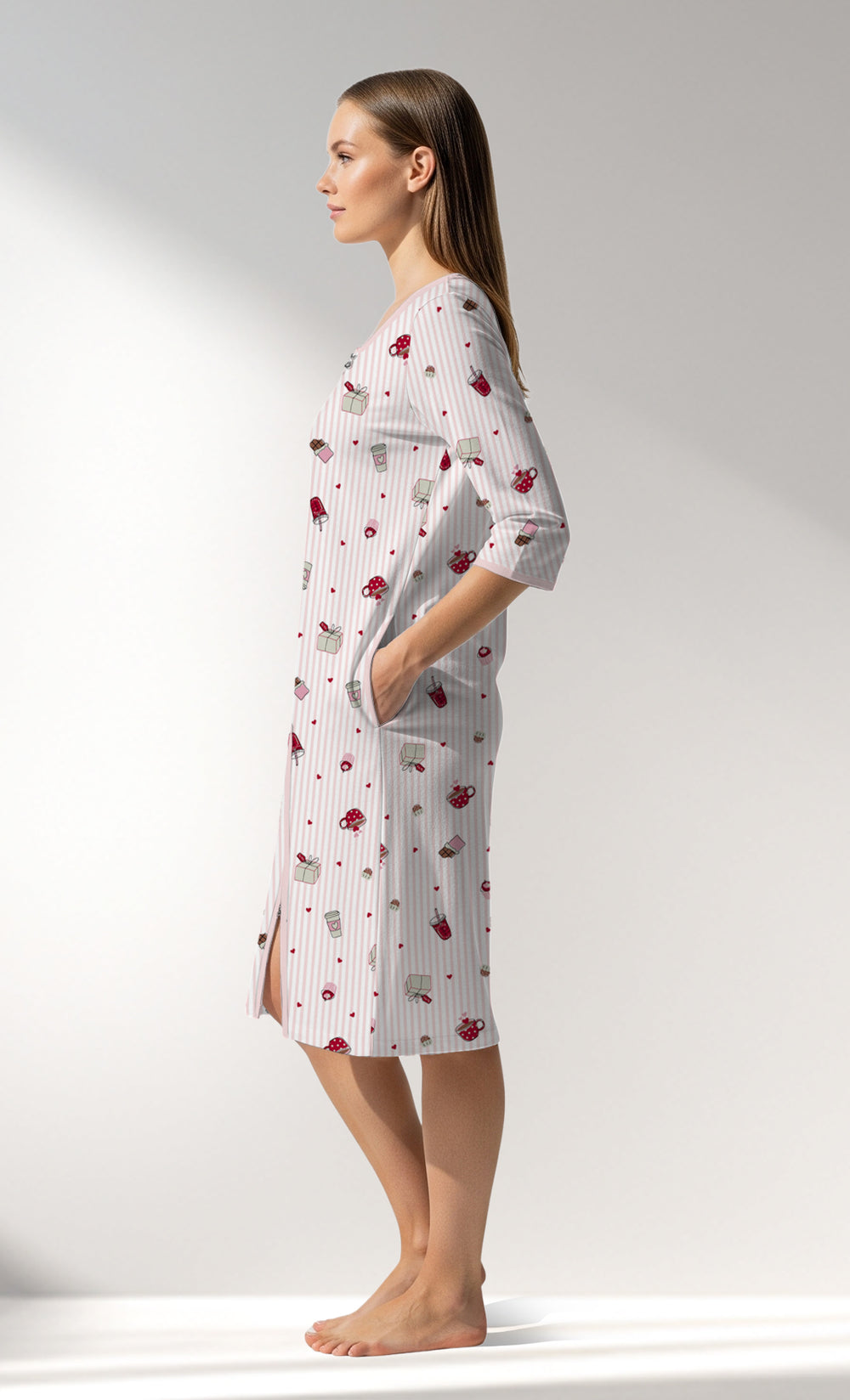 Woman Supreme CoffeTime Home Dress - ROTASYON - Image 1