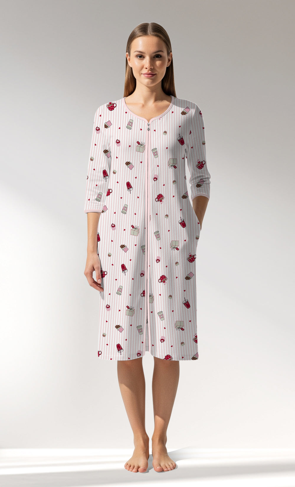 Woman Supreme CoffeTime Home Dress - ROTASYON - Image 1