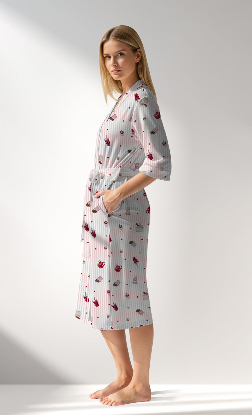 Woman Supreme CoffeTime Dressing Gown - ROTASYON - Image 1