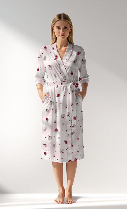 Woman Supreme CoffeTime Dressing Gown - ROTASYON - Image 1