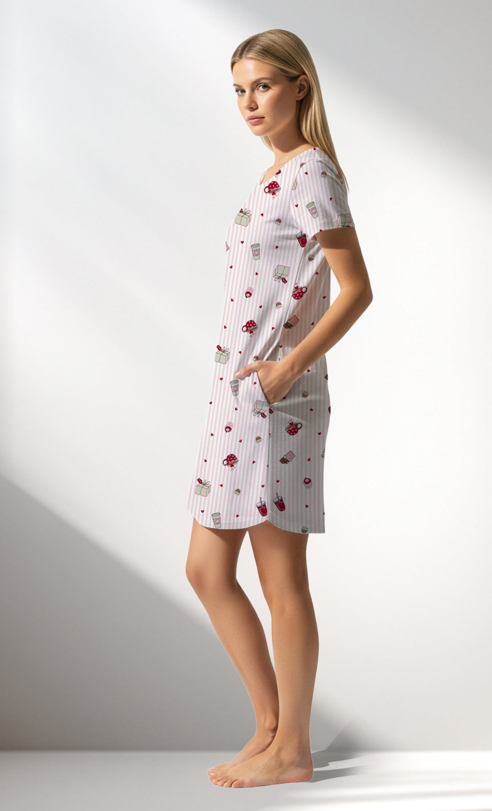 Woman Supreme CoffeTime Pocket Detail Tunic - ROTASYON - Image 1