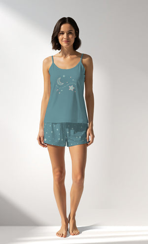 Woman Supreme ForestStars Thin Strap Short Set - A-ZEMIN - Image 1