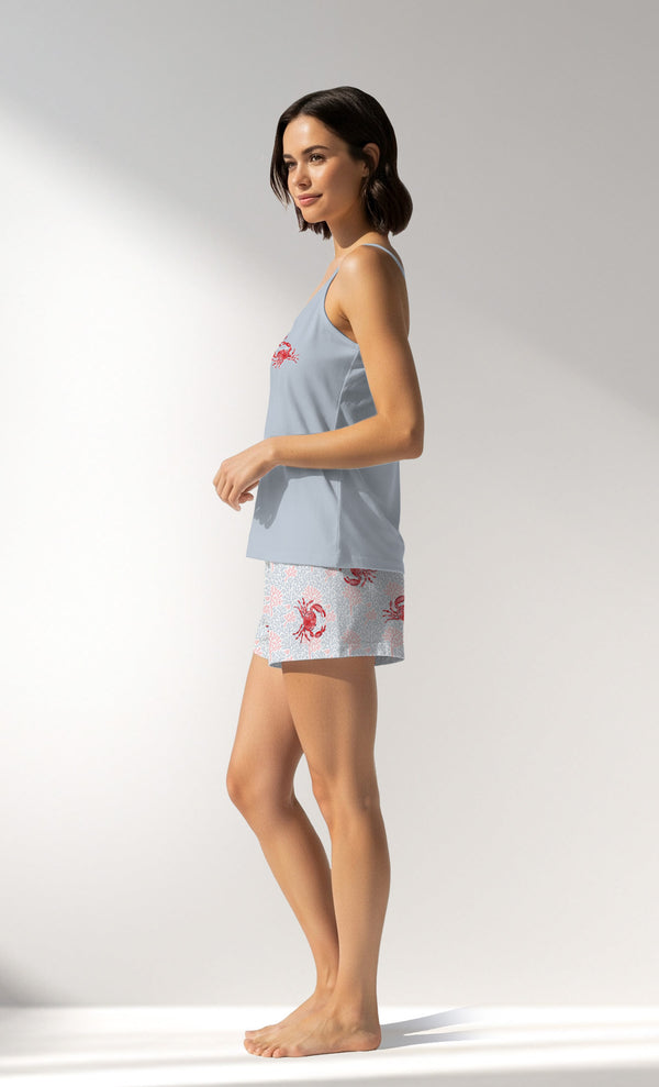 Woman Supreme Crabbing Thin Strap Short Set - A-13-4103 - Image 2