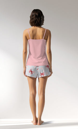 Woman Supreme Crabbing Thin Strap Short Set - B-12-1708 - Image 3