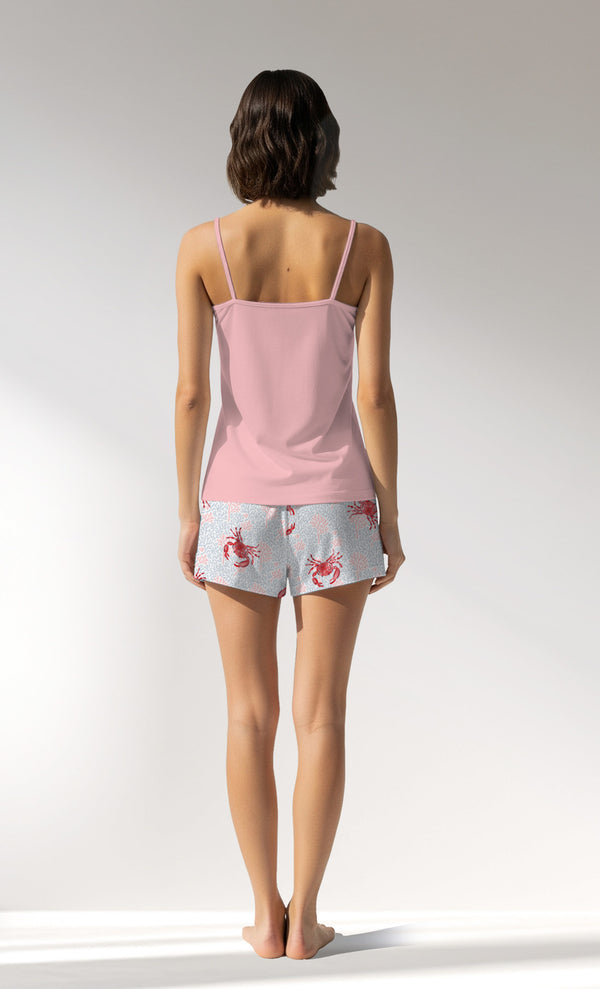 Woman Supreme Crabbing Thin Strap Short Set - B-12-1708 - Image 3