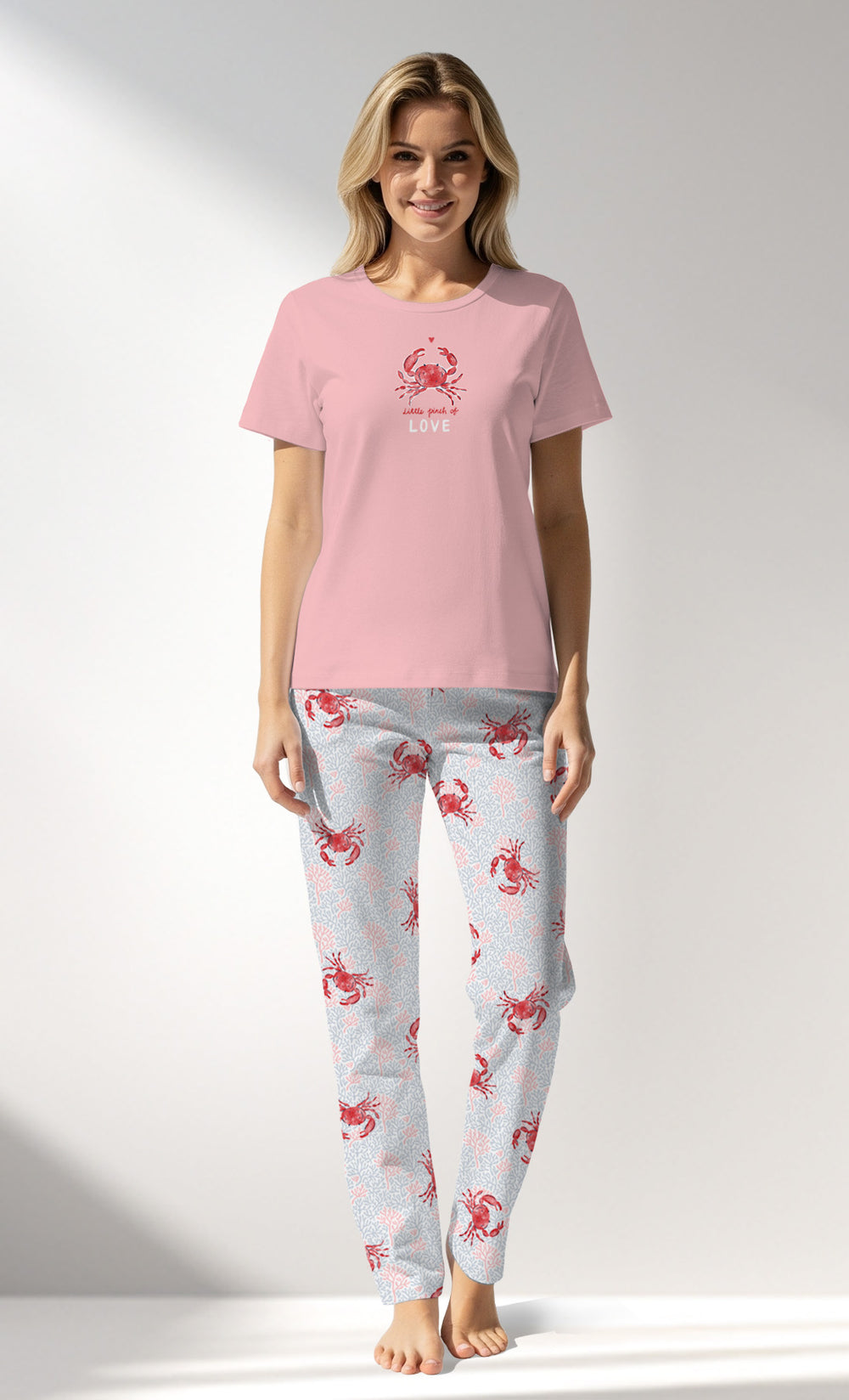 Woman Supreme Crabbing Pyjama Set - A-13-4103 - Image 1